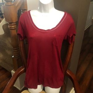Maroon / Bergundy Tshirt Blouse size Medium